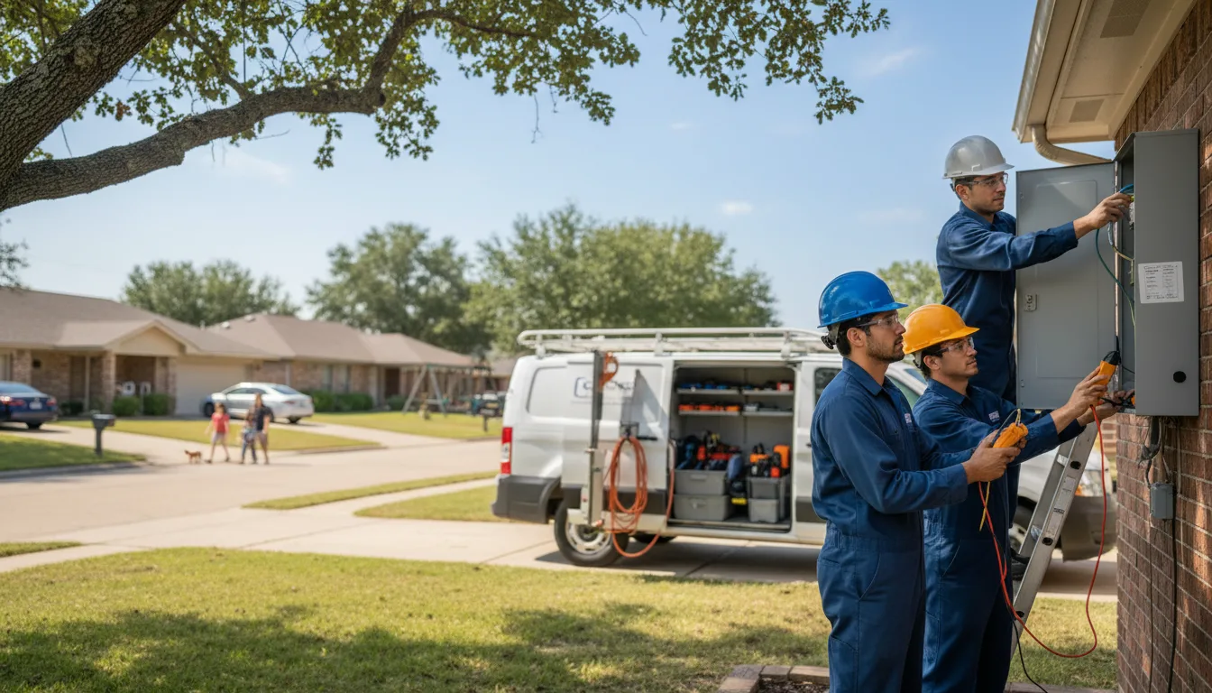 Certified electrician providing emergency electrical services in Merkel, TX